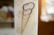 Load image into Gallery viewer, Λαμπάδα βάπτισης με  αστερίες και κοχύλια