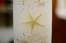 Load image into Gallery viewer, Λαμπάδα βάπτισης με  αστερίες και κοχύλια
