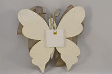Load image into Gallery viewer, Λαμπάδα βάπτισης πεταλούδα χειροποίητη μεταλλική