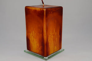 Κερί ορθογώνιο δίχρωμο rustic