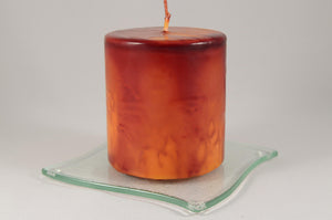Κερί  χειροποίητο rustic 9cm x 10 cm