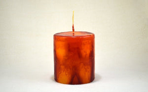 Χειροποίητα κεριά rustic διαμέτρου 9cm σετ 5 τεμαχίων