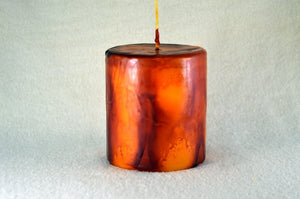 Κερί  χειροποίητο rustic 9cm x 10 cm